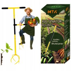 Kultywator ręczny Spulchniacz gleby Ogrodowy Sadownik Aerator Glebogryzarka