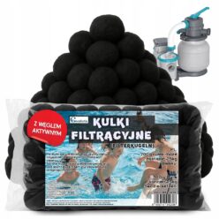 Kulki filtracyjne filtrujące do pompy piaskowej basenu 700g=25kg akt węgiel
