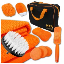 ZESTAW DO MYCIA CZYSZCZENIA SAMOCHODU AUTA DETAILING GABKA RĘKAWICA +GRATIS