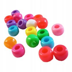 KORALIKI KULKI PASTELOWE 8MM 20 SZT AKRYL PONY