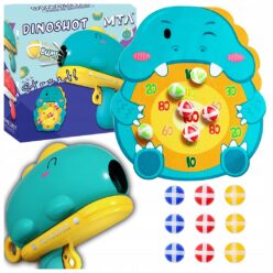Gra Zręcznościowa Dinozaur Strzelanie Do Celu Kulki Rzutki Pistolet Rzepy