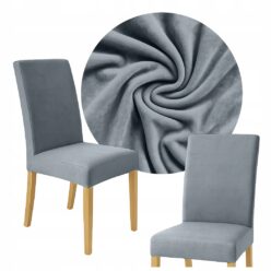 POKROWIEC NA KRZESŁO WELUR Uniwersalny Welurowy Pokrowce na krzesła TURKUS