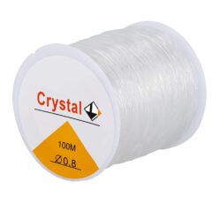 GUMKA DO ROBIENIA BRANSOLETEK ROLKA 0,8MM 100 METRÓW ŻYŁKA ELASTYCZNA
