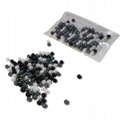 KORALIKI PEREŁKI 6mm 120szt PERŁY AKRYL MIX