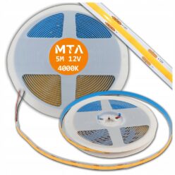 Taśma LED COB 12V 5M rolki NEON pasek linia neutralna 1000lm/m 10W/m mocna