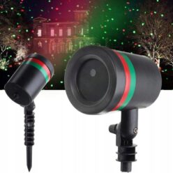 PROJEKTOR GWIAZD LASEROWY LASER ŚWIĄTECZNY WZÓR REFLEKTOR WODOODPORNY MOCNY