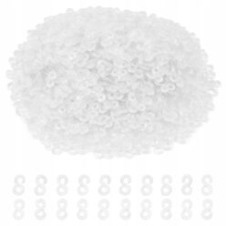 KLIPSY ZAPIĘCIA DO GUMEK NA BRANSOLETKI XXL 300 BIAŁE KLIPSY ZAPIĘCIA MTA