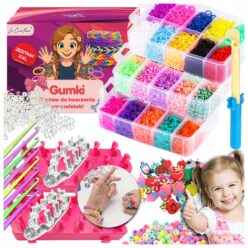 GUMKI DO ROBIENIA BRANSOLETEK DUŻY MEGA ZESTAW XXL 15000 URODZINY DIY GRUBE