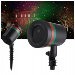 PROJEKTOR OGRODOWY ŚWIĄTECZNY MOCNY LASEROWY LASER WZÓR REFLEKTOR GWIAZDY