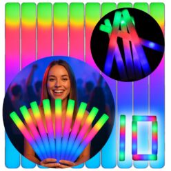 ŚWIECĄCE PAŁKI LED  PAŁKA NA IMPREZĘ HALOWEEN 10X PIANKOWE MIECZ ŚWIETLNY HQ