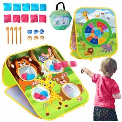 Gra zręcznościowa Rzut piłeczkami woreczkiem zestaw w torbie 3w1 dla dzieci