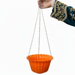DONICZKA PLASTIKOWA WISZĄCA NA BALKON OZDOBNA PRODUKCYJNA 23cm POMARAŃCZOWA