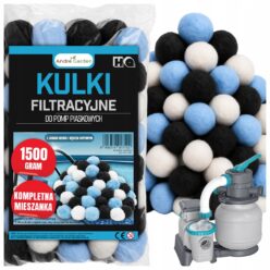 KULKI FILTRACYJNE DO POMPY BASENU 1500g 1.5 kg JONY SREBRA AKTYWNY WĘGIEL