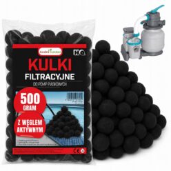 Kulki filtracyjne do basenu pompy filtrujące duże 500g AKTYWNY WĘGIEL 0,5kg