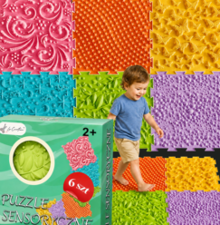 Ścieżka sensoryczna Puzzle 6EL mata do Masażu Stóp ortopedyczne dla dzieci